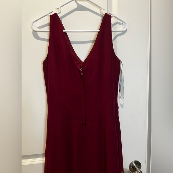 Jordan Sleeveless Purple Chiffon Gown Size 4 - Picture 4 of 12